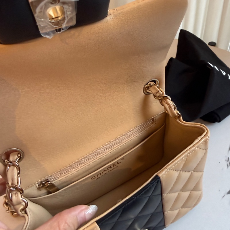 香奈兒雙色奶茶色方胖🐯-7