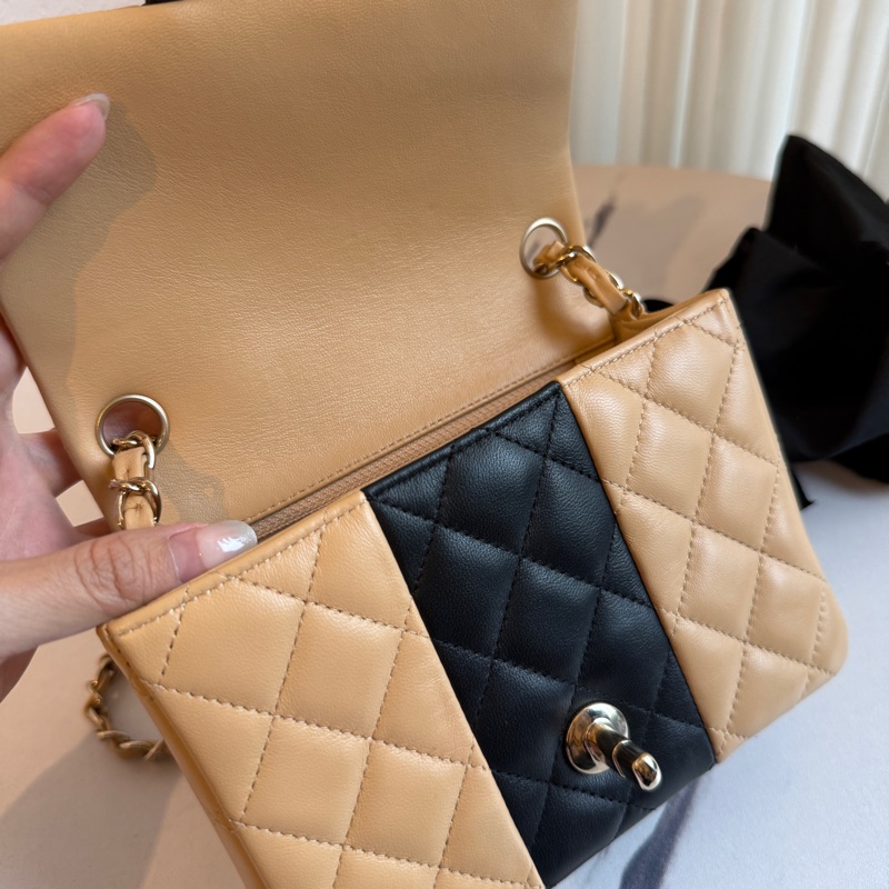 香奈兒雙色奶茶色方胖🐯-9