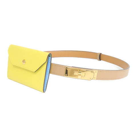 HERMES Epsom皮革Kelly Pocket 18金扣皮帶