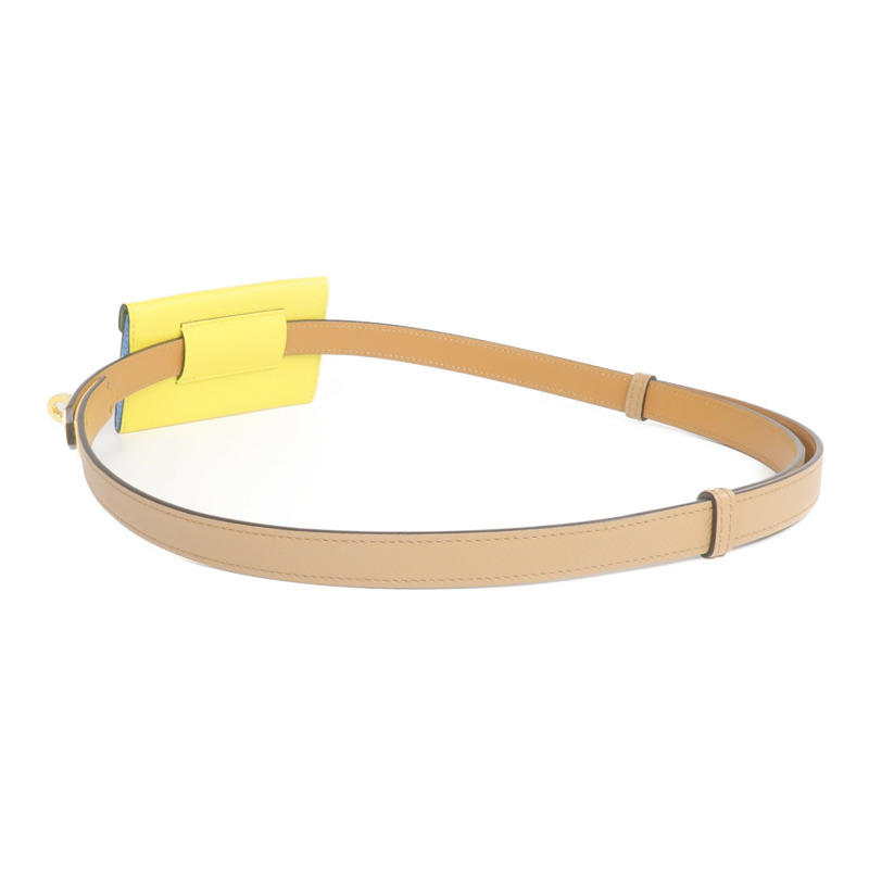 HERMES Epsom皮革Kelly Pocket 18金扣皮帶-1