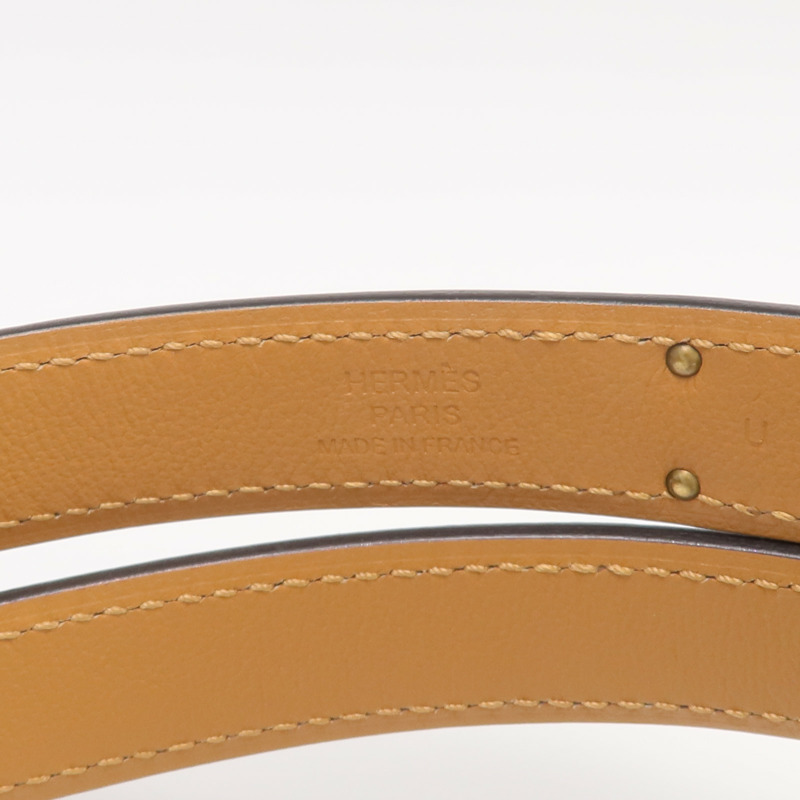 HERMES Epsom皮革Kelly Pocket 18金扣皮帶-6