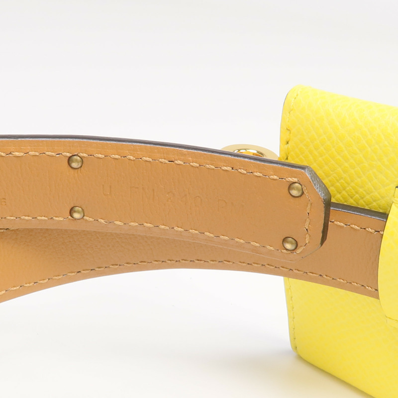 HERMES Epsom皮革Kelly Pocket 18金扣皮帶-7