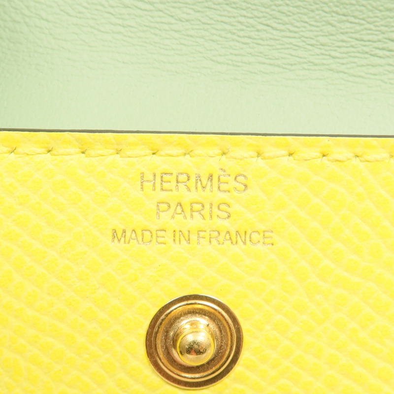 HERMES Epsom皮革Kelly Pocket 18金扣皮帶-8