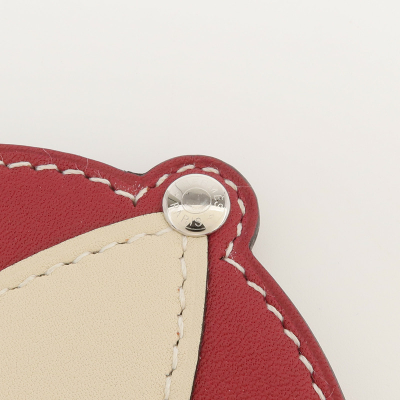 HERMES Swift皮革Paddock Bombe Charm掛飾-5