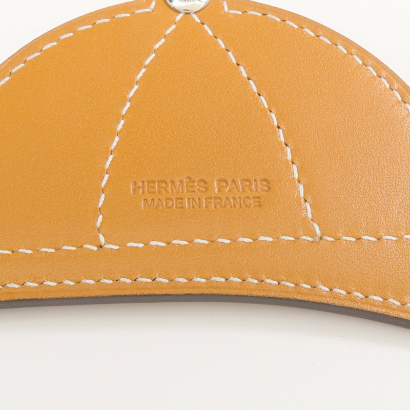 HERMES Swift皮革Paddock Bombe Charm掛飾-6