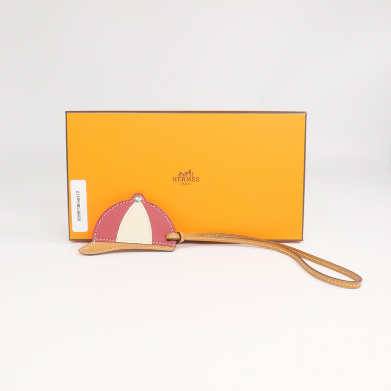 HERMES Swift皮革Paddock Bombe Charm掛飾-8