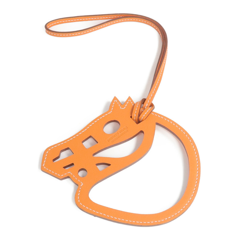 HERMES Swift皮革Paddock Cheval Bag Charm掛飾-1