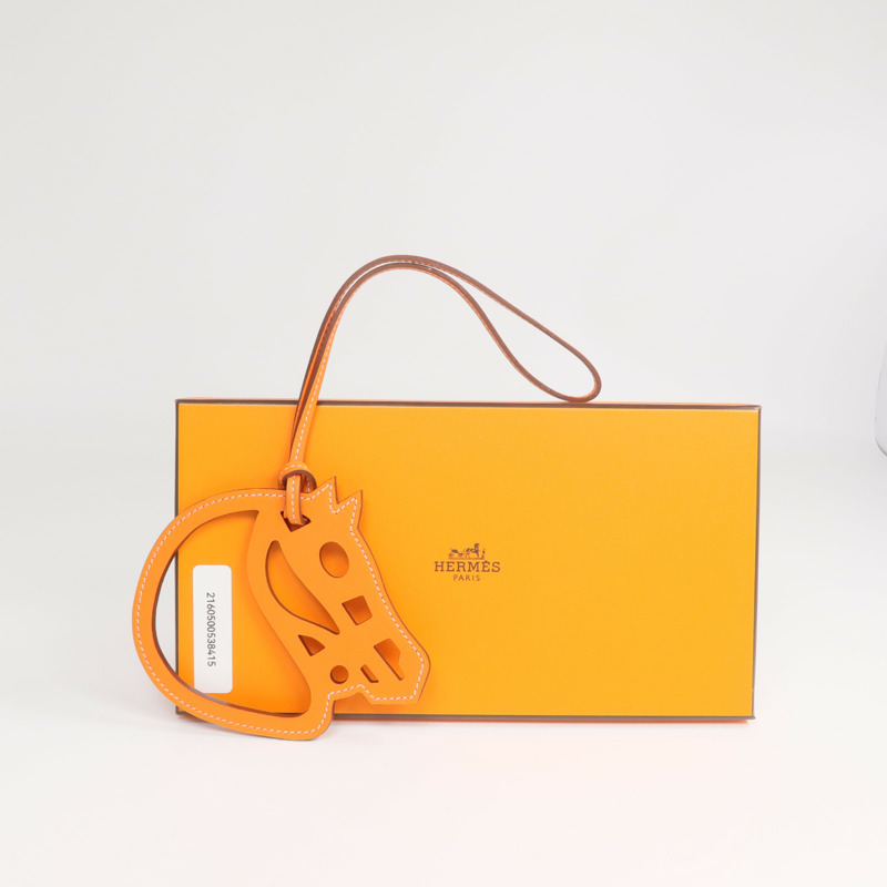 HERMES Swift皮革Paddock Cheval Bag Charm掛飾-7