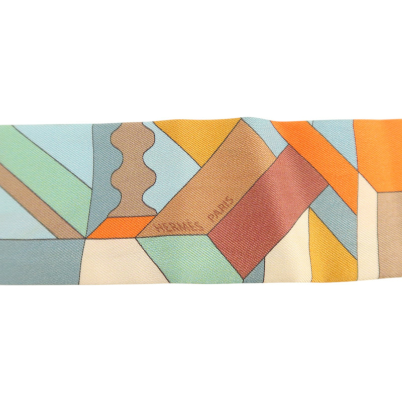 HERMES 絲質Twilly絲巾-4