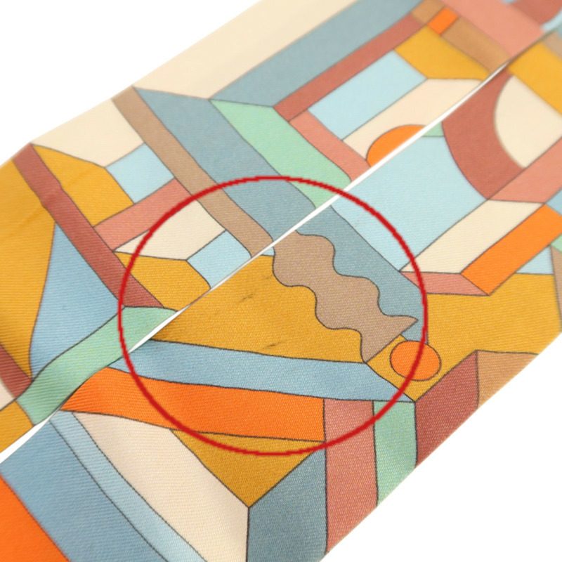 HERMES 絲質Twilly絲巾-8