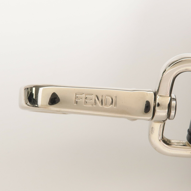 FENDI 牛皮皮革Strap銀扣肩帶-9