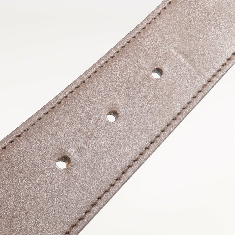 GUCCI 塗層帆布GG Marmont Belt 75cm金扣皮帶-9