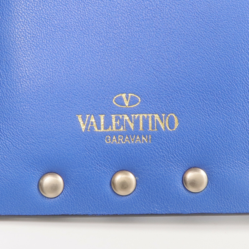Valentino 牛皮皮革Rockstud Passport Case護照套-5
