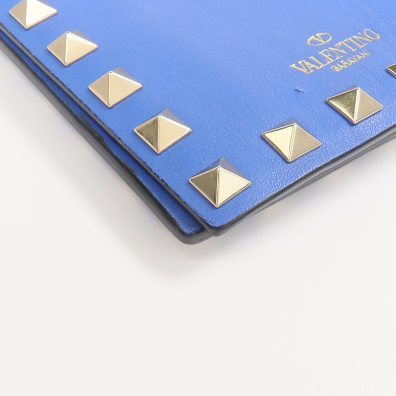 Valentino 牛皮皮革Rockstud Passport Case護照套-8