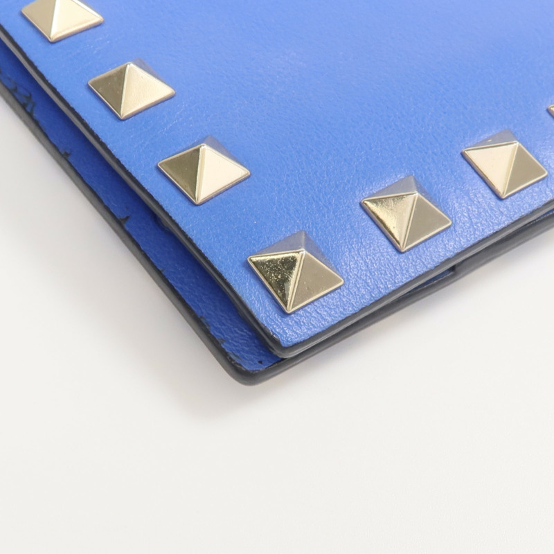 Valentino 牛皮皮革Rockstud Passport Case護照套-10