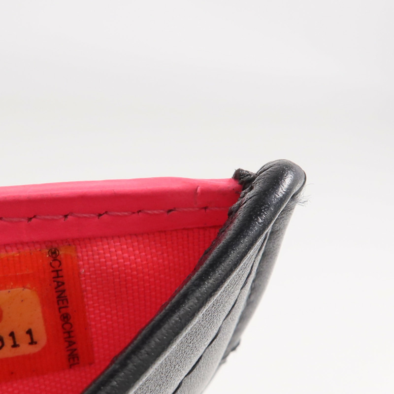 CHANEL 牛皮皮革Cambon Wallet銀扣長錢包-19