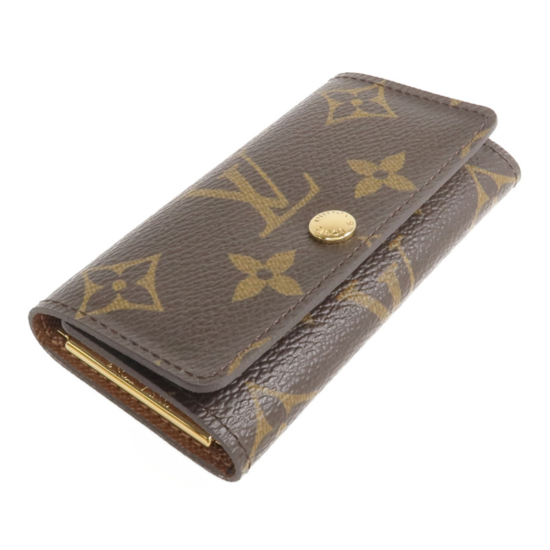 LOUIS VUITTON Monogram Key Holder金扣鎖匙包-3