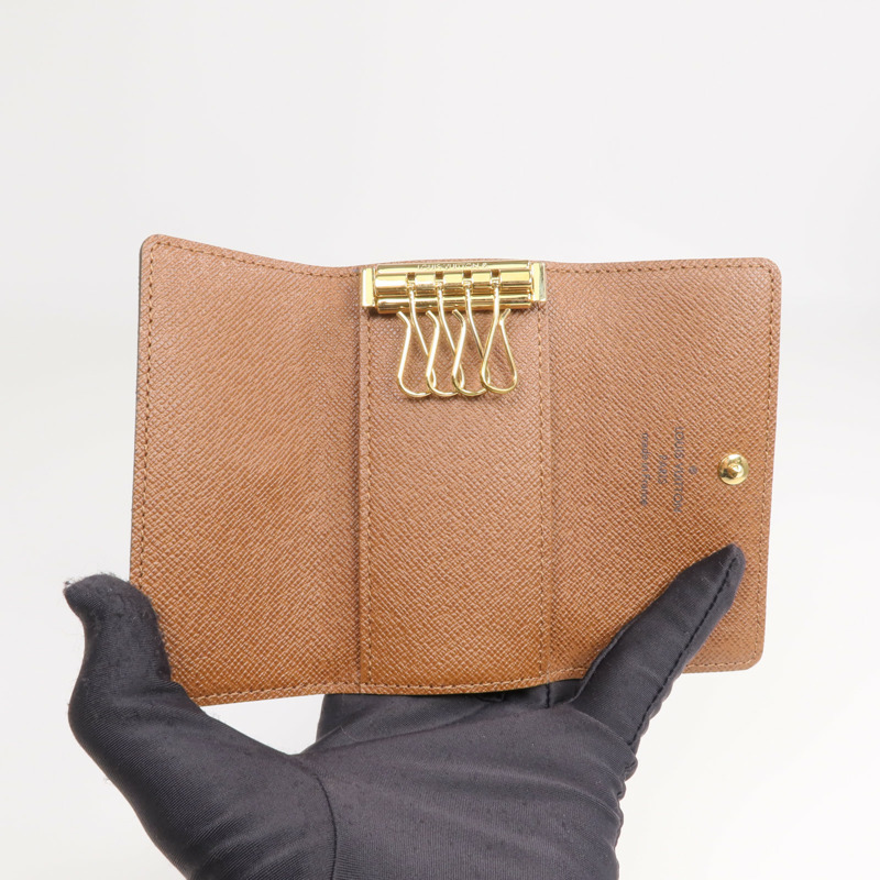 LOUIS VUITTON Monogram Key Holder金扣鎖匙包-6