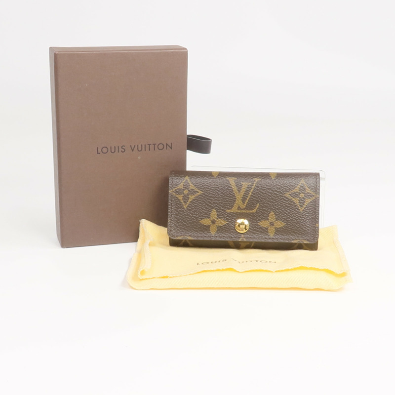 LOUIS VUITTON Monogram Key Holder金扣鎖匙包-12