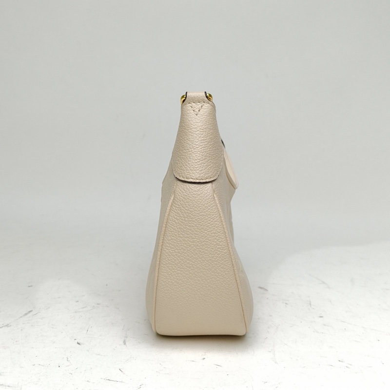 LOUIS VUITTON 米白色牛皮晶片BOULOGNE牛角包壓紋粒面-1