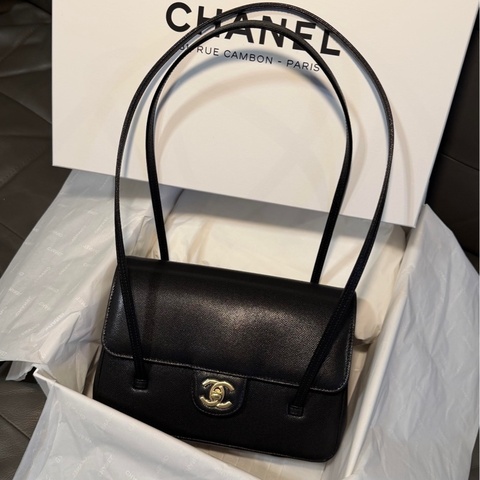 chanel香奈兒26P Preppy coco黑色小號22