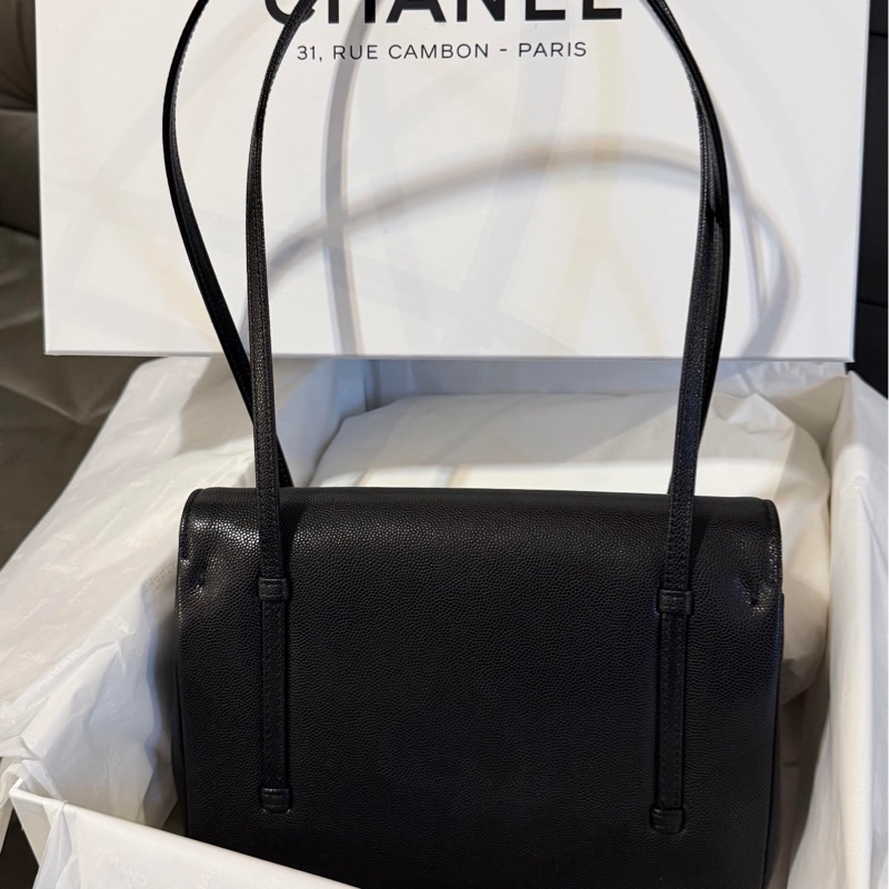 chanel香奈兒26P Preppy coco黑色小號22-3