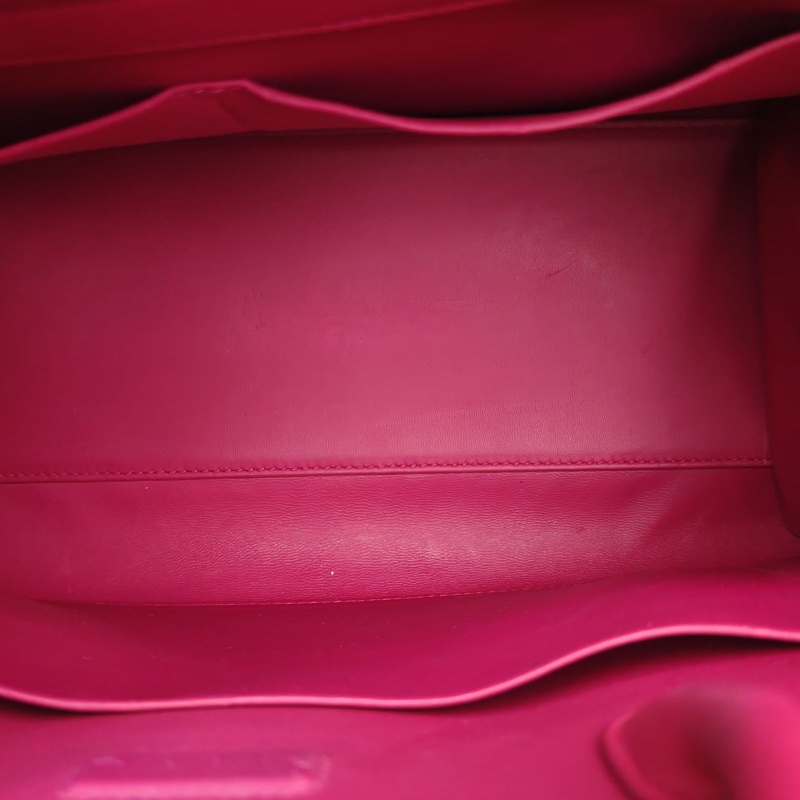 DIOR Diorama盾牌包手提包大號玫紅牛皮銀扣2016-5