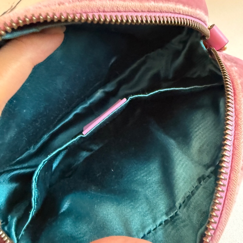 Gucci 粉色布鑽相機包🩷🤍❤️-10