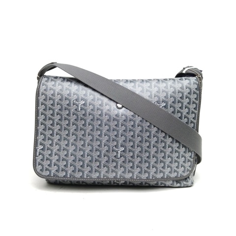 GOYARD 灰色PVCCapetien男士郵差包單肩包