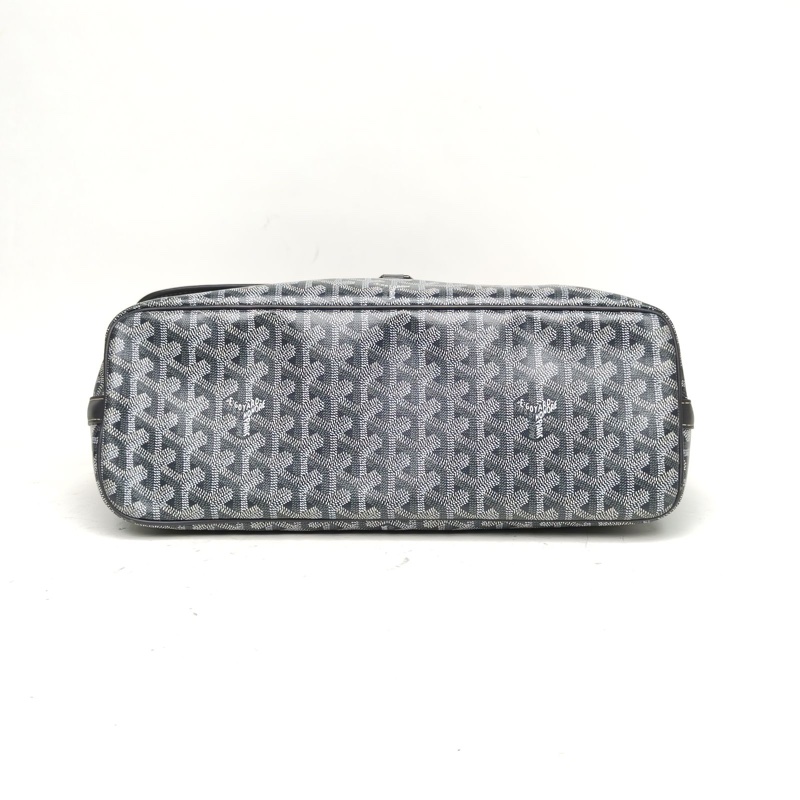 GOYARD 灰色PVCCapetien男士郵差包單肩包-3