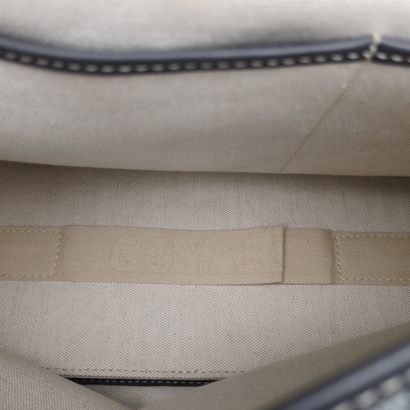 GOYARD 灰色PVCCapetien男士郵差包單肩包-4