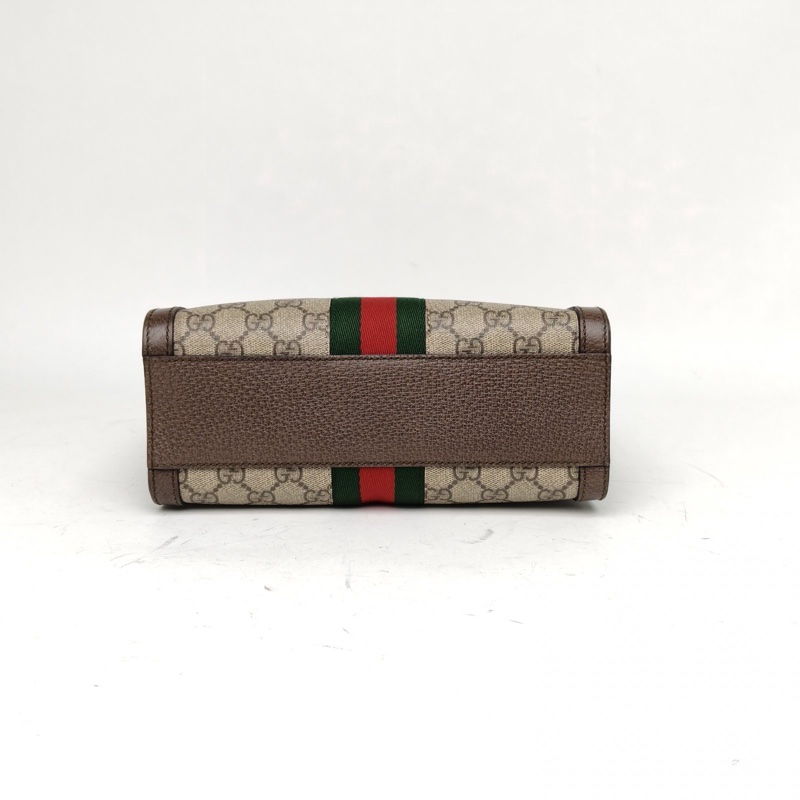 GUCCI Ophidia系列GG小號托特包老花PVC金扣-3