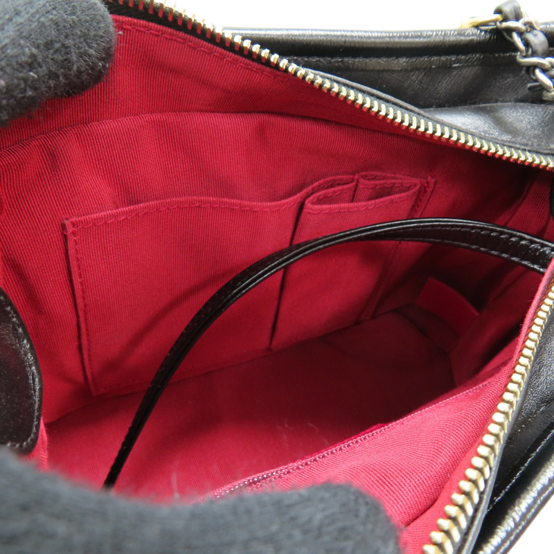 黑色 牛皮 Gabriel Hobo Small 肩背包 金扣 無卡【CHANEL 香奈兒】 AS0865-5