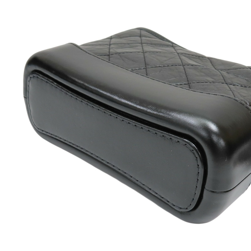 黑色 牛皮 Gabriel Hobo Small 肩背包 金扣 無卡【CHANEL 香奈兒】 AS0865-12