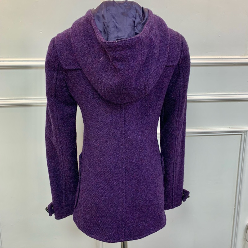 Miu Miu 中古款 💜💜紫色大衣連帽 學院風💜💜-1