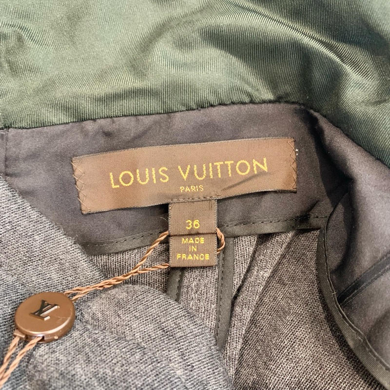 ‼️中古百搭款‼️Louis Vuitton 👑灰色羊毛長裙 🩶🩶-3