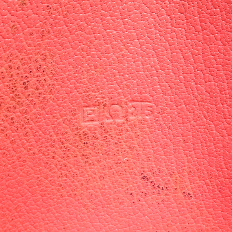 HERMES 山羊皮革Evelyne Long Wallet長錢包Rose Lipstick-9