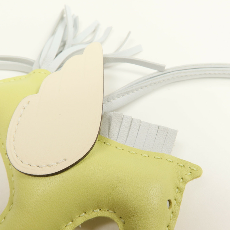 HERMES Milo/Swift皮革Rodeo Pegase PM掛飾-4