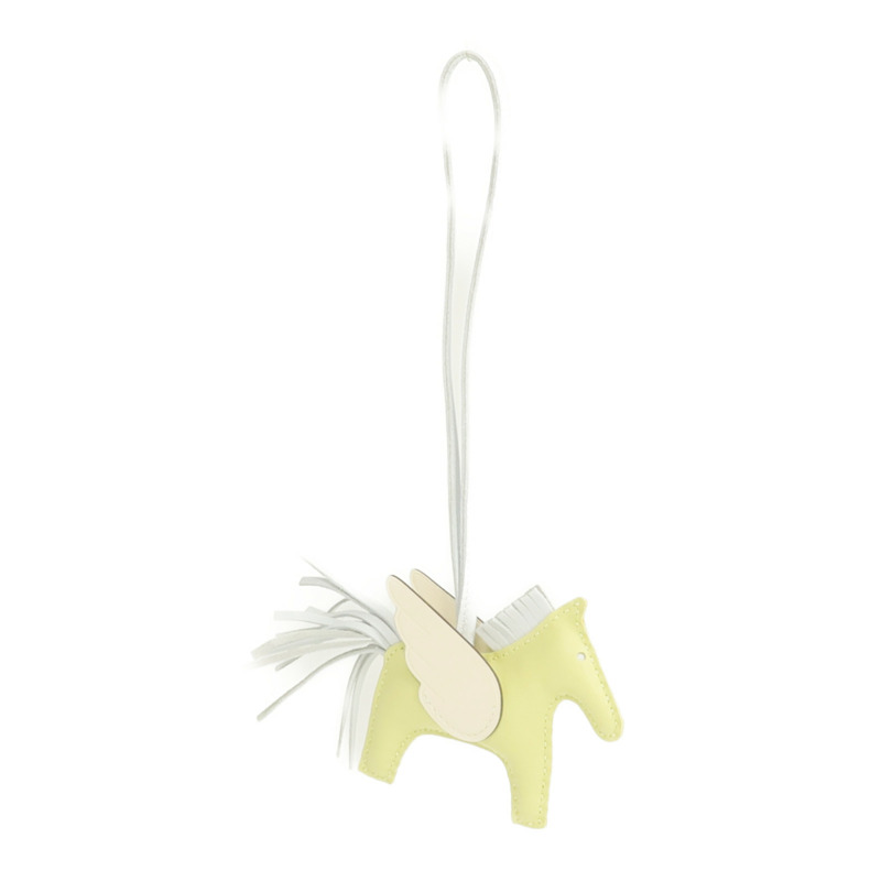 HERMES Milo/Swift皮革Rodeo Pegase PM掛飾-7