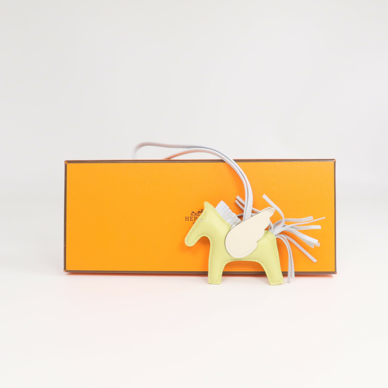 HERMES Milo/Swift皮革Rodeo Pegase PM掛飾-8