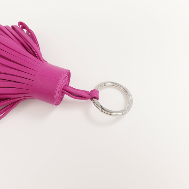 HERMES Milo羊皮皮革Carmen Charm銀扣掛飾-7