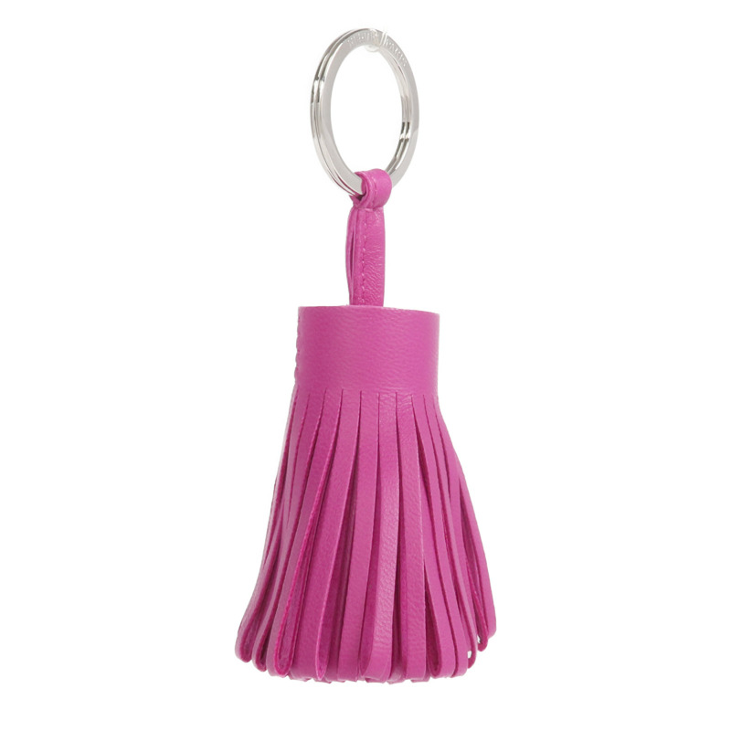 HERMES Milo羊皮皮革Carmen Charm銀扣掛飾-9