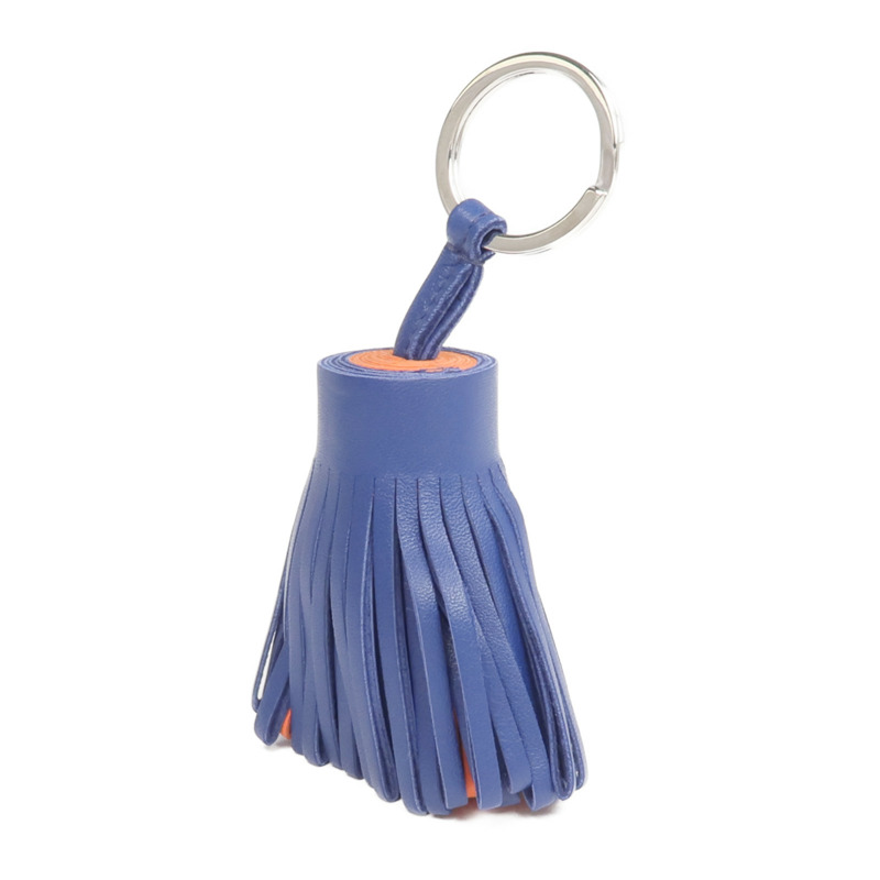 HERMES Milo羊皮皮革Carmen Charm銀扣掛飾-1