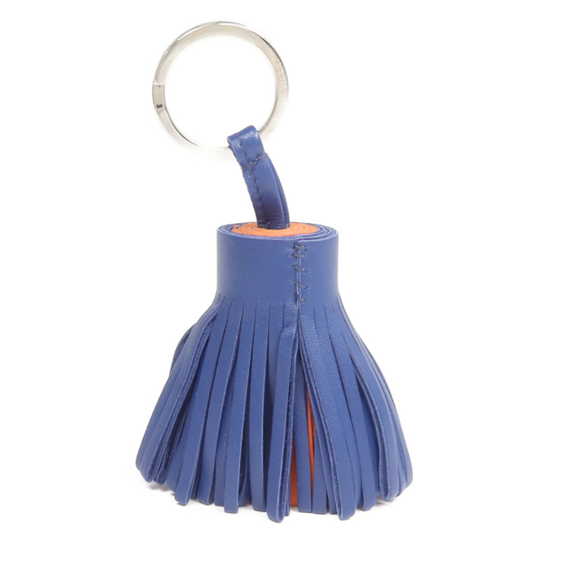 HERMES Milo羊皮皮革Carmen Charm銀扣掛飾-2