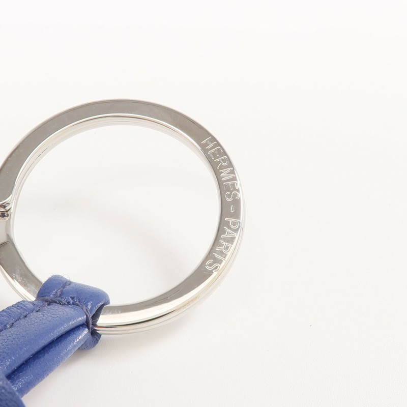 HERMES Milo羊皮皮革Carmen Charm銀扣掛飾-7