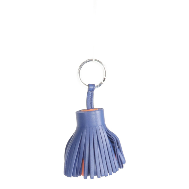 HERMES Milo羊皮皮革Carmen Charm銀扣掛飾-9