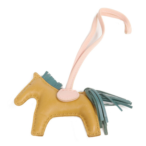 HERMES Milo皮革Rodeo Pegase PM掛飾