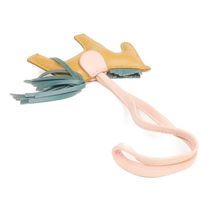 HERMES Milo皮革Rodeo Pegase PM掛飾-3