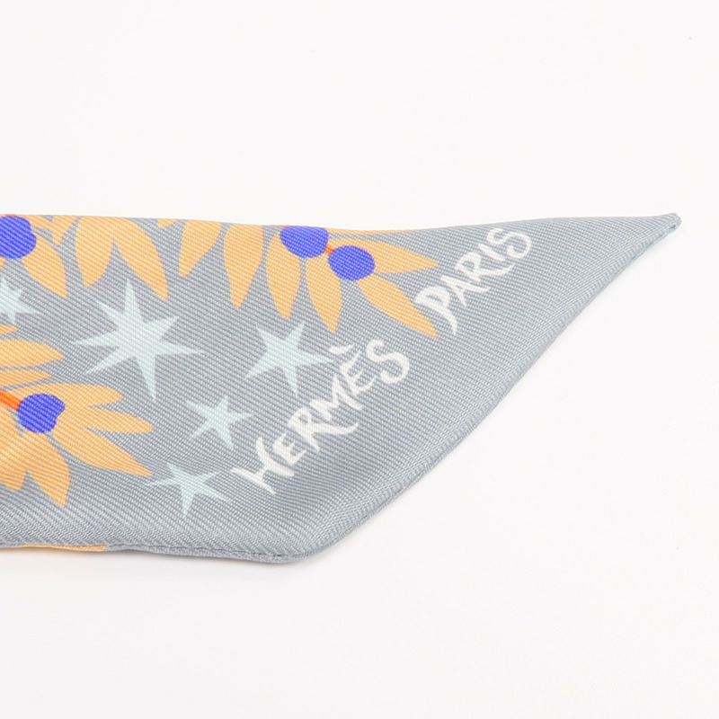 HERMES 絲質Twilly絲巾-4