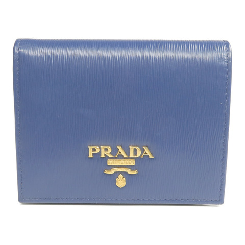 PRADA 牛皮皮革Wallet金扣長錢包